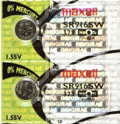 373 MAXELL WATCH BATTERIES (2 piece) SR916SW SR68 V373 D373 New AuthorizedSeller