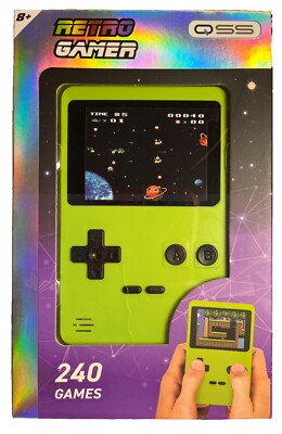 Retro Spiele Konsole 240 Spiele - Pocket Gamer 240 Games Oldschool Gamer 8 Bit