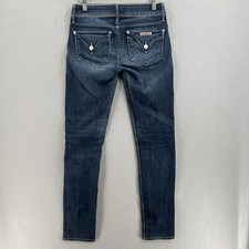 Hudson Jeans Collin Flap Womens 26 Blue Skinny Stretch Denim Low Rise