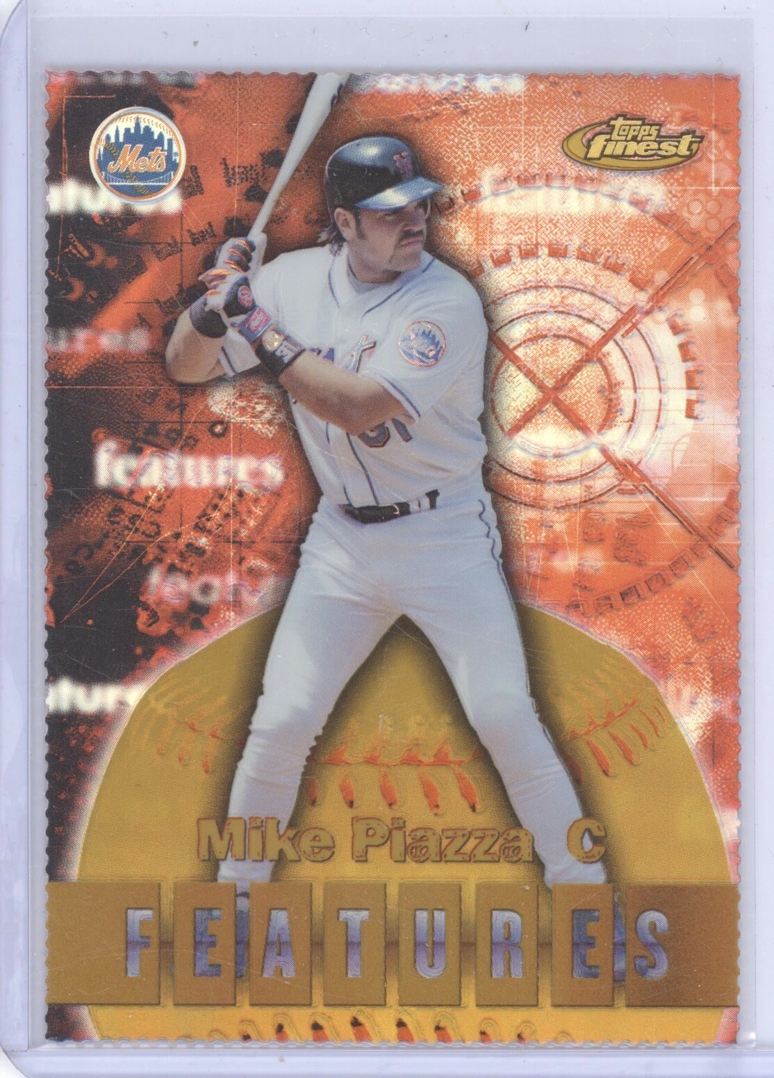 MIKE PIAZZA IVAN RODRIGUEZ 2000 TOPPS FINEST #125 FEATURES GOLD REFRACTOR