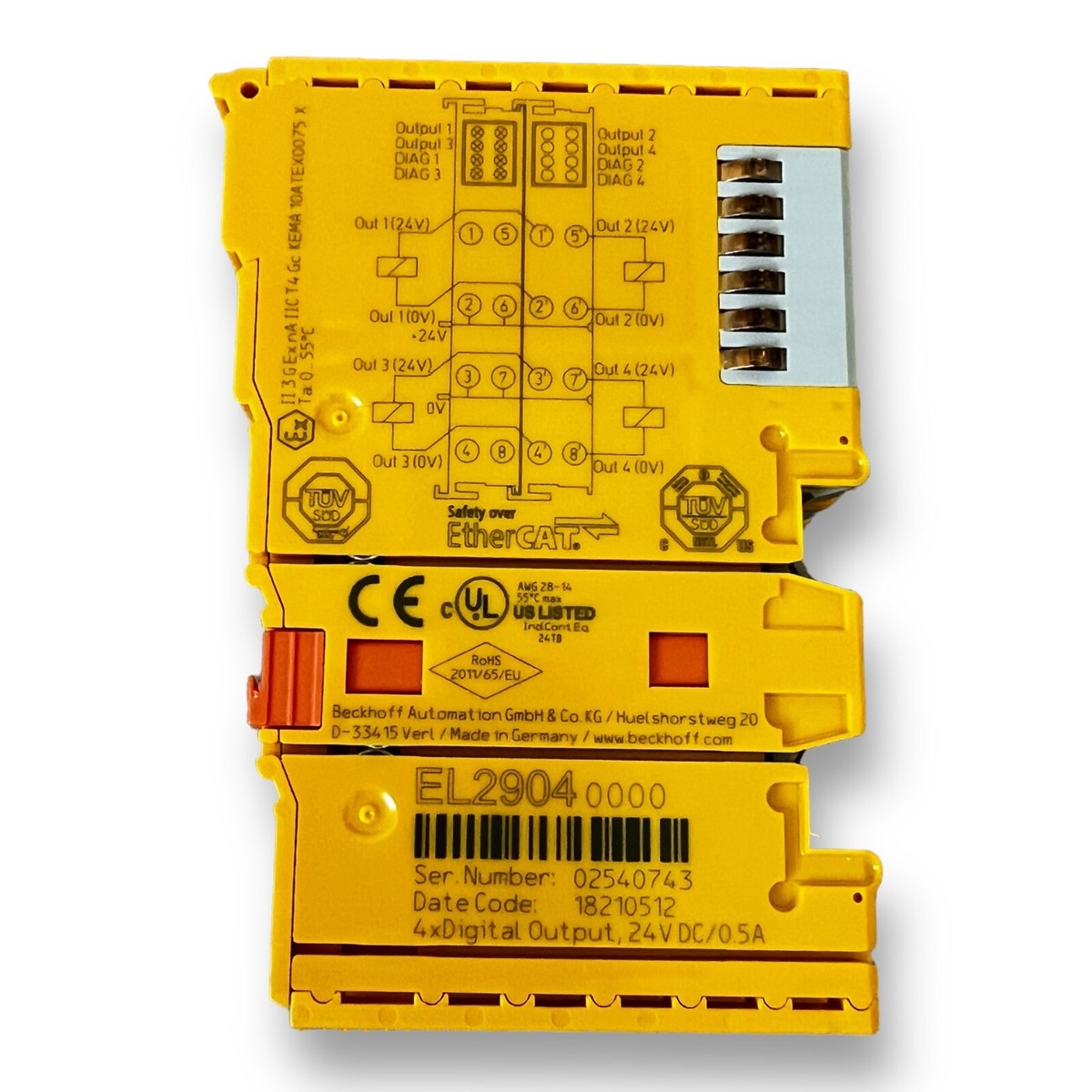Beckhoff EL2904-0000 PLC module EL 2904-0000 - USA Seller EL29040000