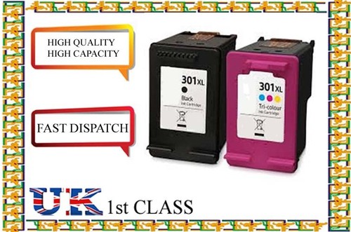 2 HP 301XL tamaño negro y color de los cartuchos de tinta para HP Deskjet  2540 | eBay