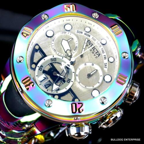 Invicta Reserve Kraken Meteorite Swiss Ronda 5040.N Iridescent Steel Watch New - Picture 1 of 24