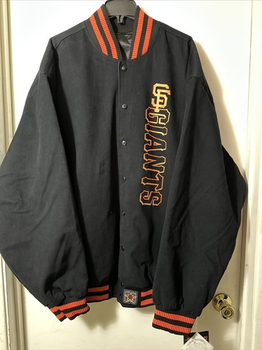 San Francisco Giants JH Design 4XL Reversible Jacket Cotton Twill/Satin Combo - Picture 3 of 19