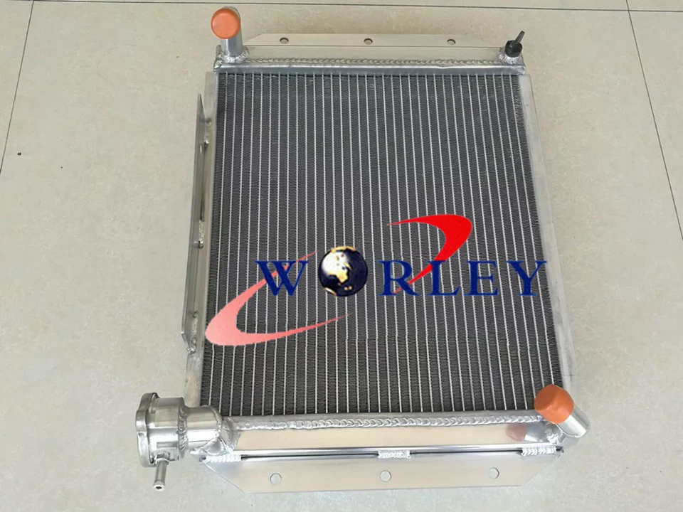 Radiador de aluminio Crossflow para 1955-1962 MG MGA 1500 1600 1622 DE LUXE MT 3 filas Foto 3 de 4