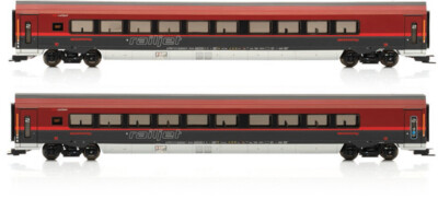 Jägerndorfer 70217 DC 2er Set ÖBB Railjet, 2x Economywagen, Basic Edition, NEUHE