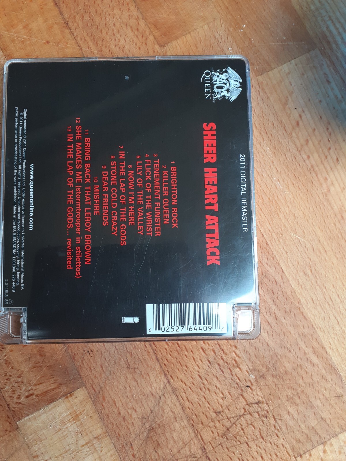 Queen Sheer Heart Attack CD .digital Remastered Album 2 discs (2011