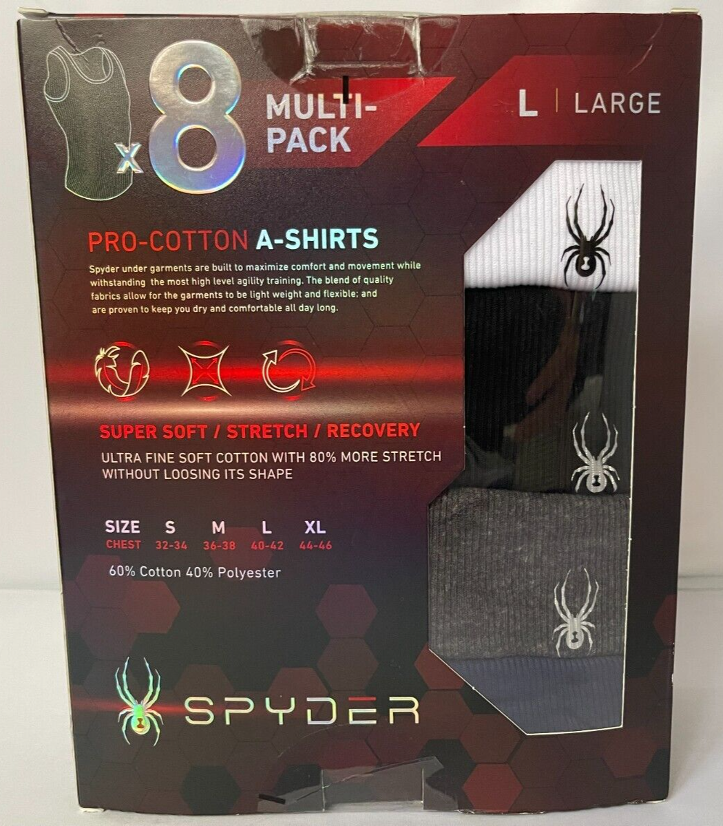 Tank Top Men Spyder Pro Cotton Stretch Crew T-Shrt (For Men