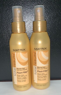 Matrix Total Results Blonde Care Flash Filler Sheer Mist 4.2 Oz **2-PACK**
