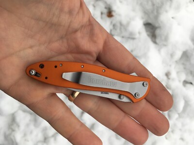 Kershaw 1660OR Ken Onion Leek Assisted Flipper Knife 3