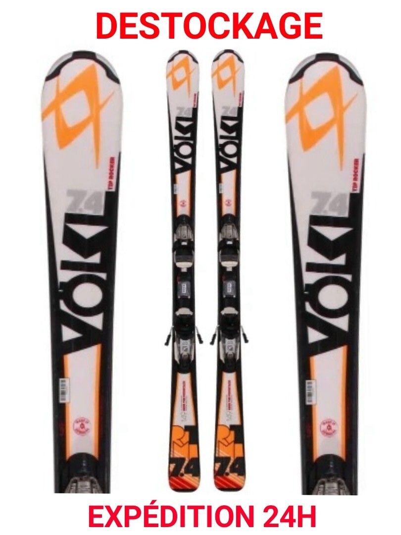ski adulte occasion VOLKL "RTM 7.4" taille: 170cm - 1 mètre 70 + fixations