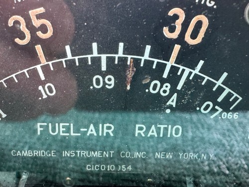Vintage Aircraft ndicator Fuel Air Ratio Gauge for Display - Foto 10 di 11