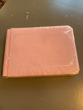 Creative Memories 8  x 6  Old Style Scrapbook Album Pink w/Silver Trim Sealed NEW