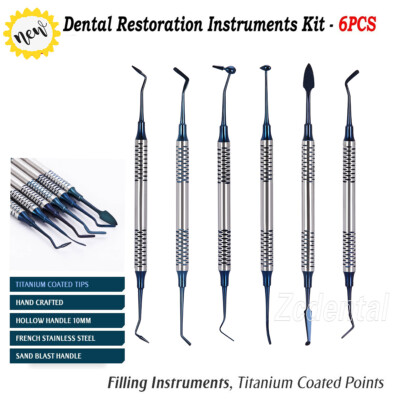 Kit restaurador compuesto dental de 6 piezas con revestimiento de Kit restaurador compuesto dental de 6 piezas con revestimiento de