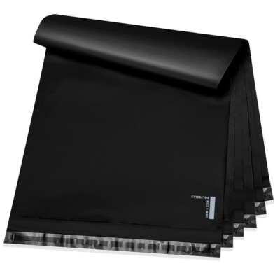 1000 10x13 Poly Mailers Envelopes Self Sealing Shipping Mailers Black POLYSELLS 