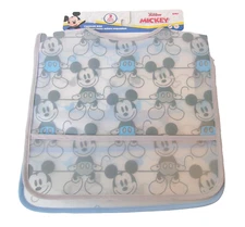 BIB DISNEY MICKEY 6 months+ Toddler Drool Bib PVC/Plastic  1 Set (2 Piece) NEW