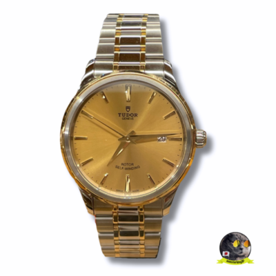 Montre homme style TUDOR GENEVE 12703-0001 rotor automatique or