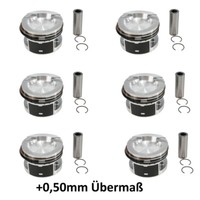 Kolben Set ÜBermaß +0,50 FüR VW 2.8 VR6 AAA Ø81,51Mm