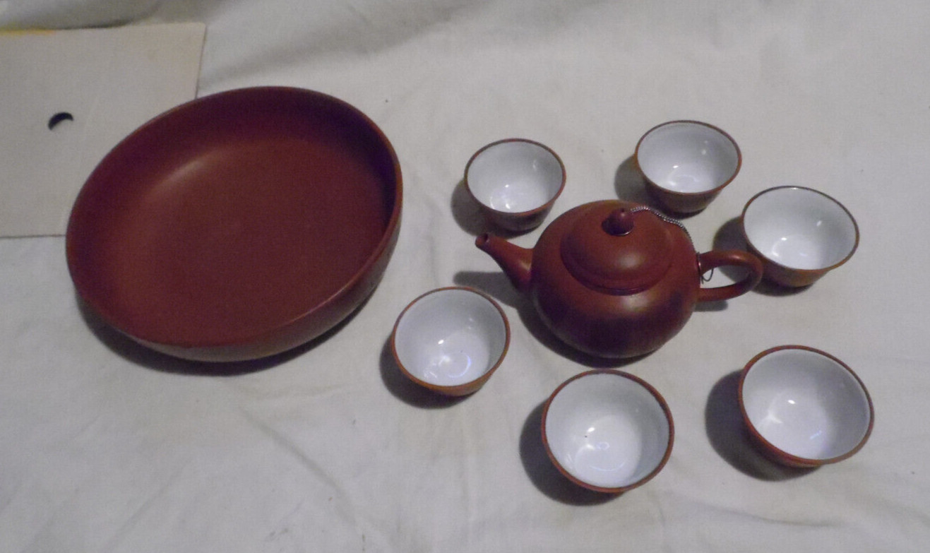 Service à thé japonais chinois terre rouge porcelaine neuve en boîte de dégustation