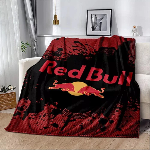 Red&Bull Fleece Blanket Throw Sofa Bed Warm Flannel Blanket Rug Bedspread Gift - Picture 49 of 51