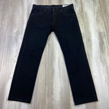 Rag & Bone Jeans Mens 33 Black RB Jay 23X Skinny Button Fly Denim USA MADE 33x30