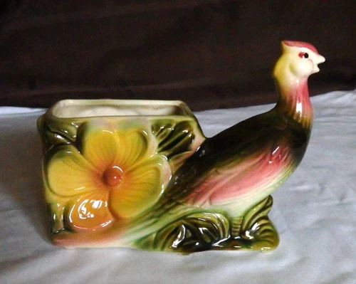 Vintage Hull Pheasant Bird of Paradise Planter #61