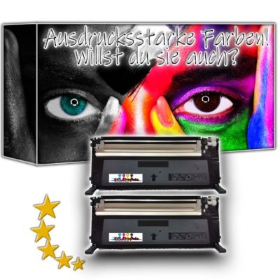 2x Farbtoner BLACK komp. zu K4092 für HP SAMSUNG CLX-3175FW