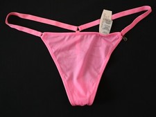 NWT Victoria's Secret VTG 2012 Silky Charm V-String Thong Panties ONE SIZE O/S