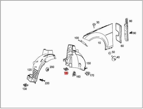 Genuine Mercedes Clip-Type Nut 5pcs 0049943145 | eBay