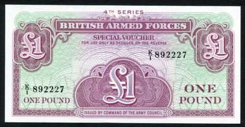 Great Britain British Armed Forces 4th Series P-M36a 1£ 1962 UNC - 第 1/2 張圖片