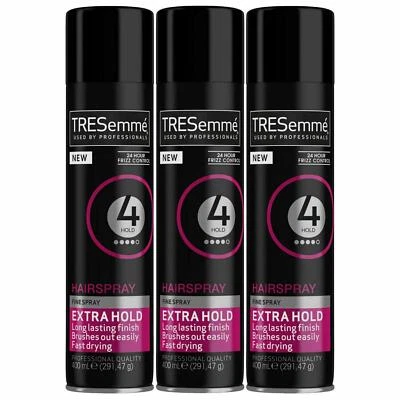 Pack de 3 lacas capilares Tresemme Professionals 24 H Frizz Control 400 ml cada una