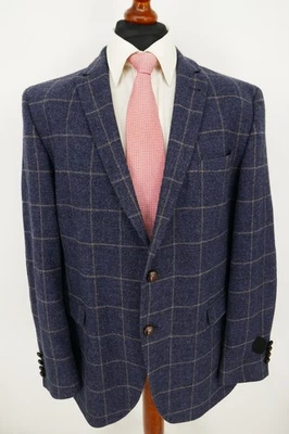 Charles Robertson Tweed Sakko Gr.56 100% Schurwolle Blau sehr guter Zustand - Bild 1 von 4
