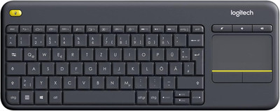 Logitech K400 plus Kabellose Touch-Tv-Tastatur Mit Integriertem Touchpad, Htpc-T
