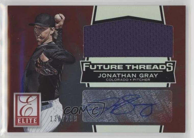 2015 Panini Elite Future Threads Signatures /299 Jon Gray Jonathan #3 Auto w5b