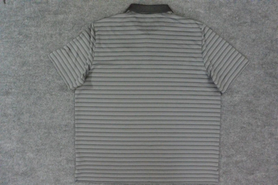 Westfield School Shirt Mens 2XL Gray Black Stripe Polo Perry Ga Adidas - Image 3 of 4