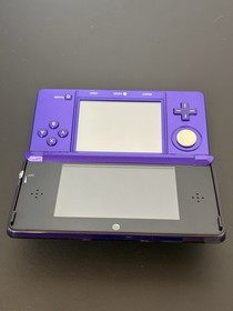 Nintendo 3DS Handheld Console Midnight Purple with Stylus No Charger - Working