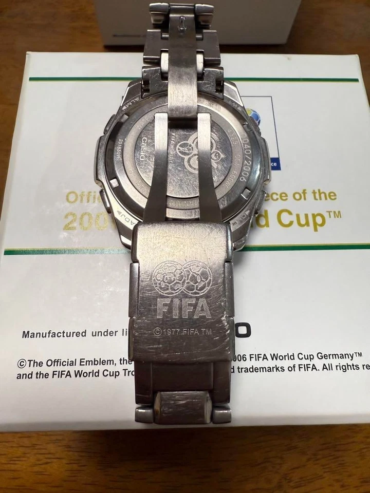 CASIO 2006 Limited Edition OCEANUS Germany World Cup Radio Solar Titanium Japan - Изображение 2 из 4