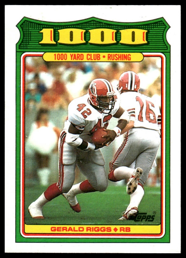 1988 Topps #17 Gerald Riggs 1000 Yard Club