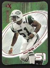 2004 Fleer E-X Jonathan Vilma X - Rookie Die Cuts #/500 RC Rookie #59 Card