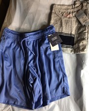 Boys Medium Blue and Gray 2 P.c. Short Set New with Tags