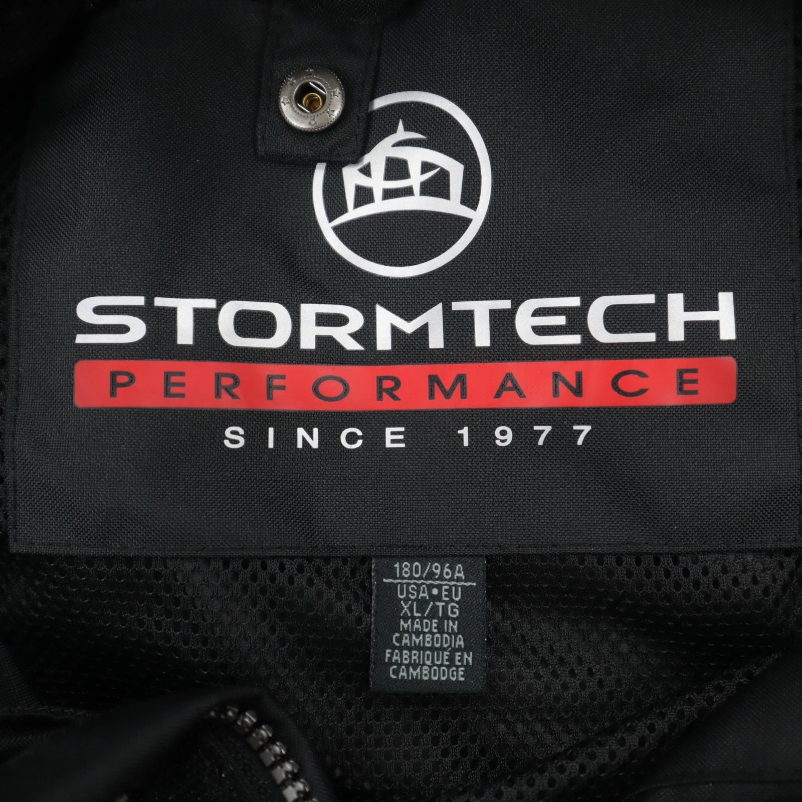 Acura Team Penske Stormtech Rain Jacket Mens XL Black Waterproof Removable Hood image 3