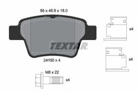 NEU - Textar 2415001 Bremsbelagsatz, Scheibenbremse FüR CitroËN Peugeot