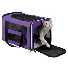 Cat Carrier Soft-Sided Travel Bag for Medium to Large Cat Over 15lbs | Small ...