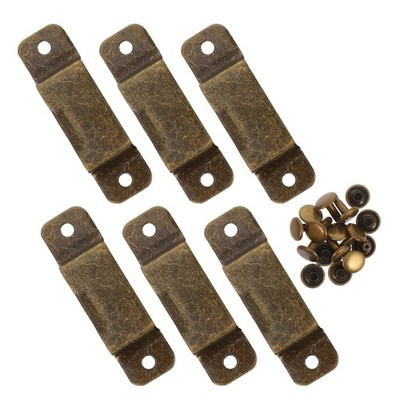 6 Pcs Durable Metal Tape Measure Holder Clips with Rivets for Tool Belts