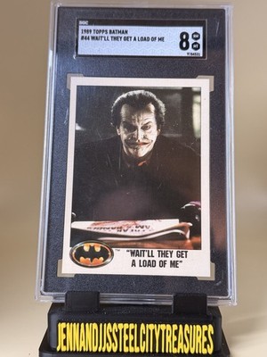 Joker Jack Nicholson SGC 8 1989 Topps Batman #44 Wait'll They Get A Load Of Me
