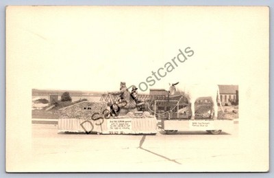 K60/ Interesting RPPC Postcard c20 Paul Bunyon Babe Blue Ox Parade Float 506