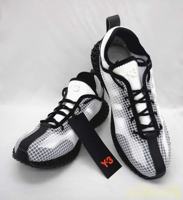 Deadstock Adidas Y-3 Runner 4d Io Ftwwht Black Ftwwht FX1059 Sneaker Men Us7.5