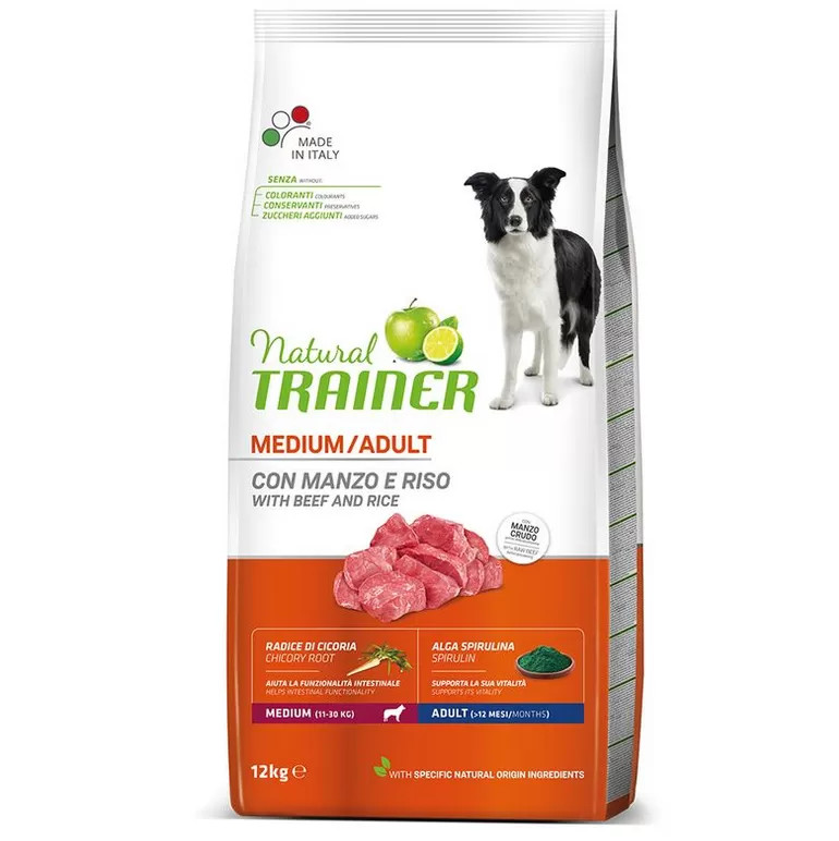 Super Prezzo Natural Trainer Cane Medium 12kg Manzo | Scorta Risparmio