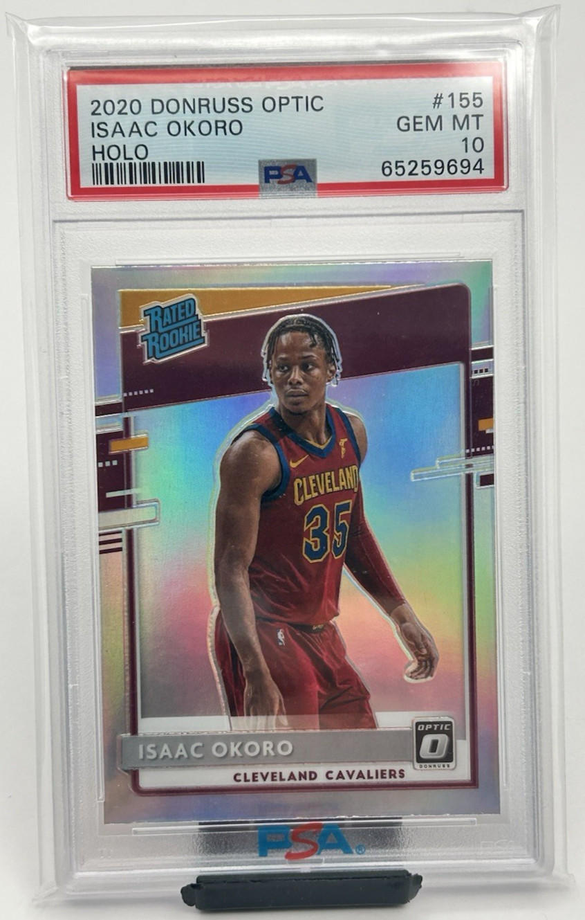 2020-21 Panini Donruss Optic Isaac Okoro Rated Rookie PSA 10 Gem Mint RC #155