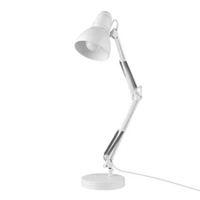 Electric 52024 28" Swing Arm Architect Desk Lamp, Matte White, Rotary Switch ...